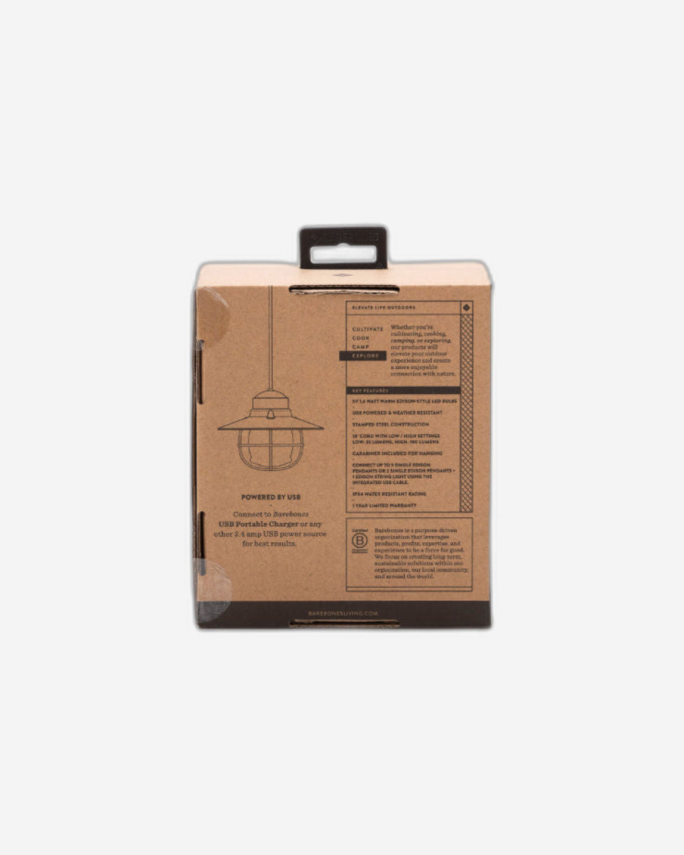 Barebones - مصباح معلق Edison (برونز)