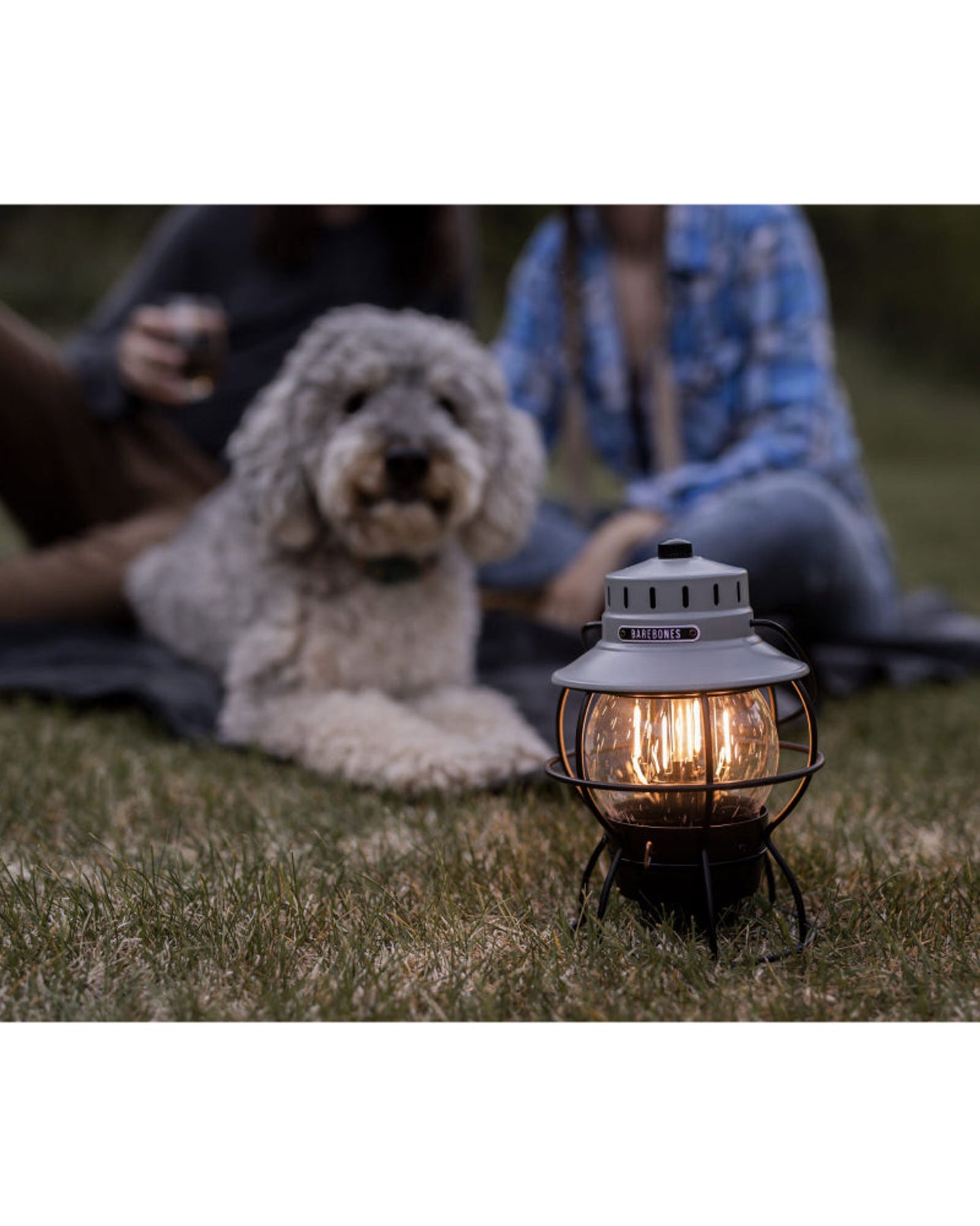 BareBones - فانوس السكة الحديد (رمادي داكن)