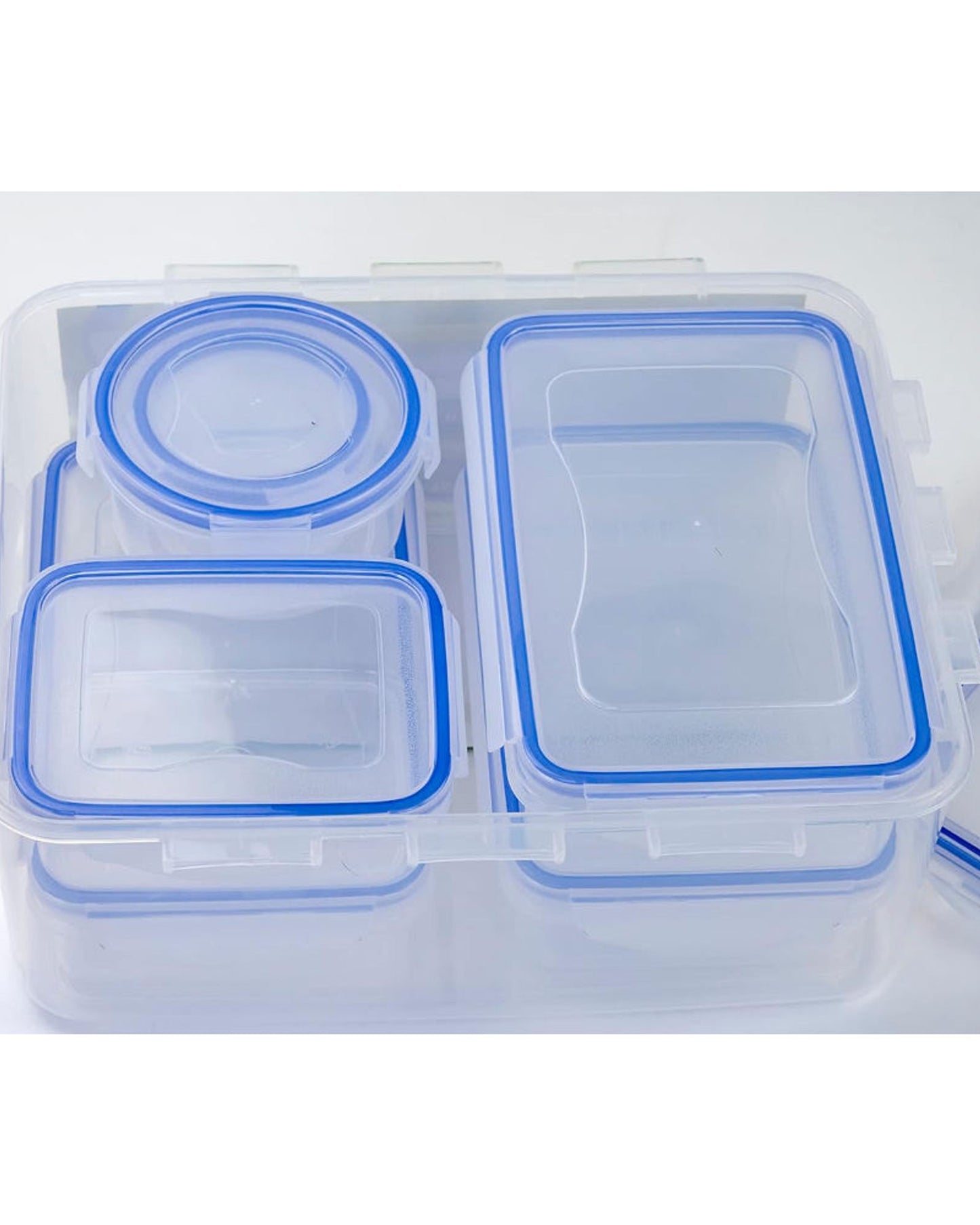 مجموعة علب طعام من البولي بروبيلين من مونديكس - 7 قطع (1N 5000 مل، 3N 750 مل، 1N 300 مل، 1N 250 مل، 100 مل)