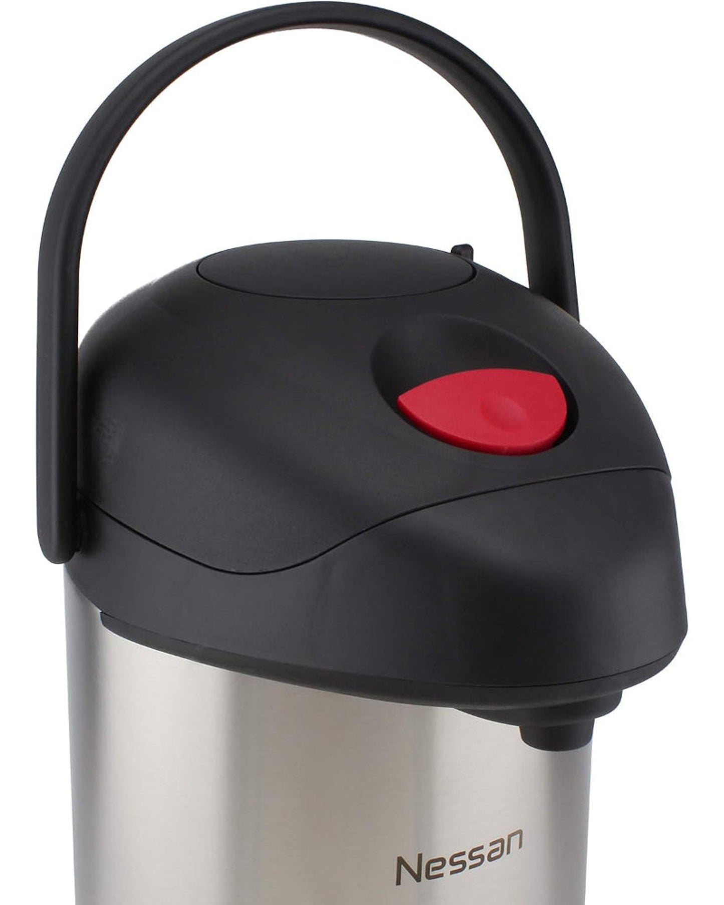 قارورة نيسان المعزولة بمضخة من الفولاذ المقاوم للصدأ، فضية اللون، سعة ٣ لترات | قارورة مشروبات معزولة بتفريغ الهواء مزدوجة الجدار للمشروبات الساخنة والباردة