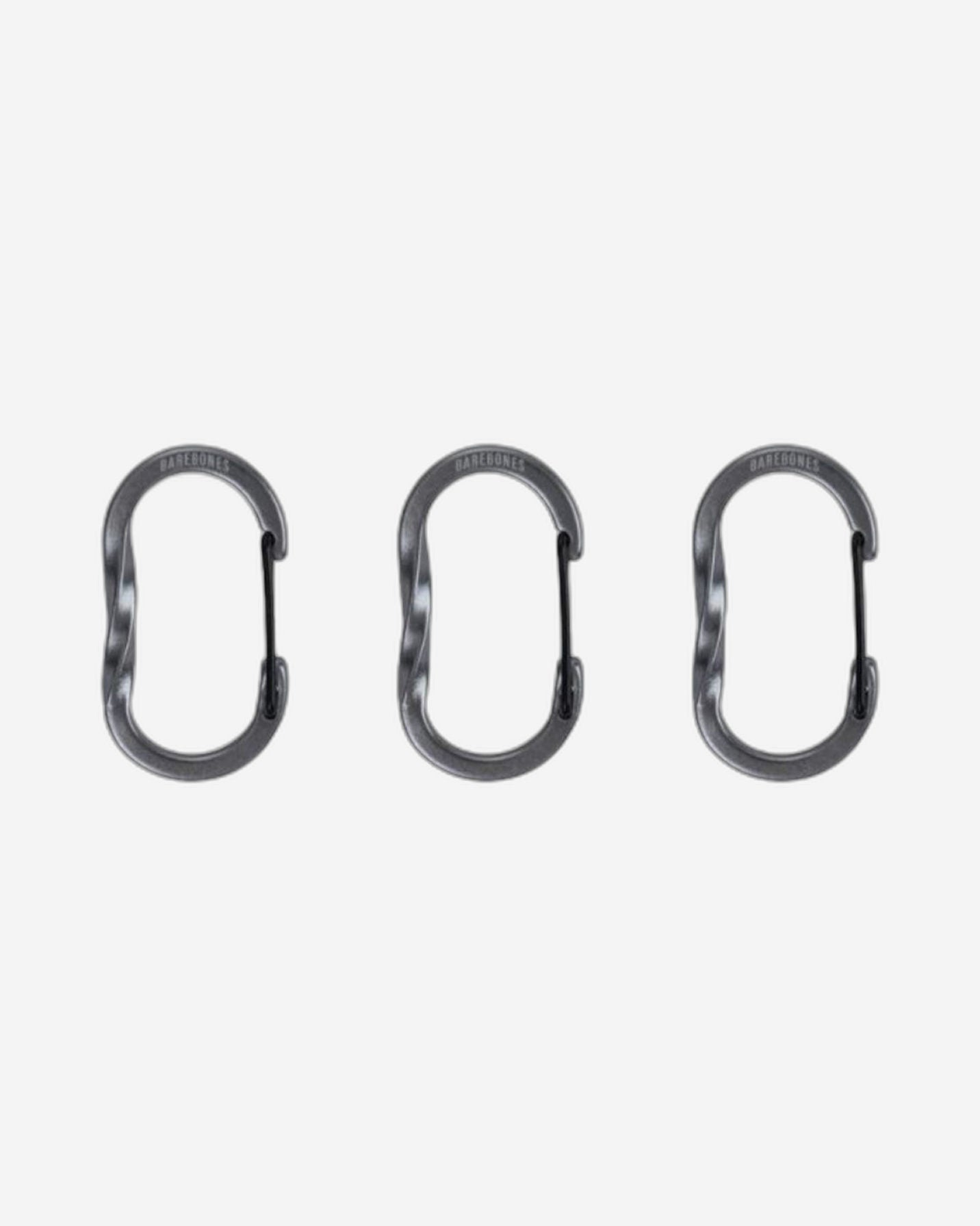 BareBones - حلقة وصل سلكية صغيرة 3 قطع - لون معدني
