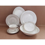 طقم عشاء شالو نيو بون تشاينا - سوزي، 32 قطعة، أبيض