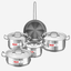 Vinod Classique Deluxe Stainless Steel Cookware Set 9 pcs