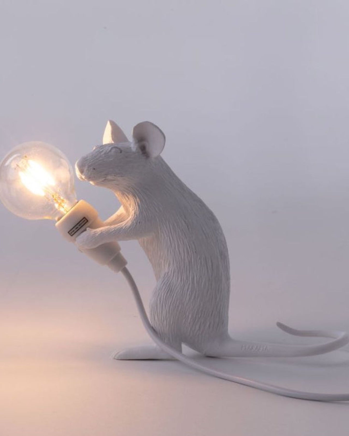 مصباح ماوس سيليتي لجهاز ماك أبيض بمنفذ USB