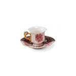 Seletti COFFEE CUP WITH SAUCER IN PORCELAIN "HYBRID-SAGALA"
