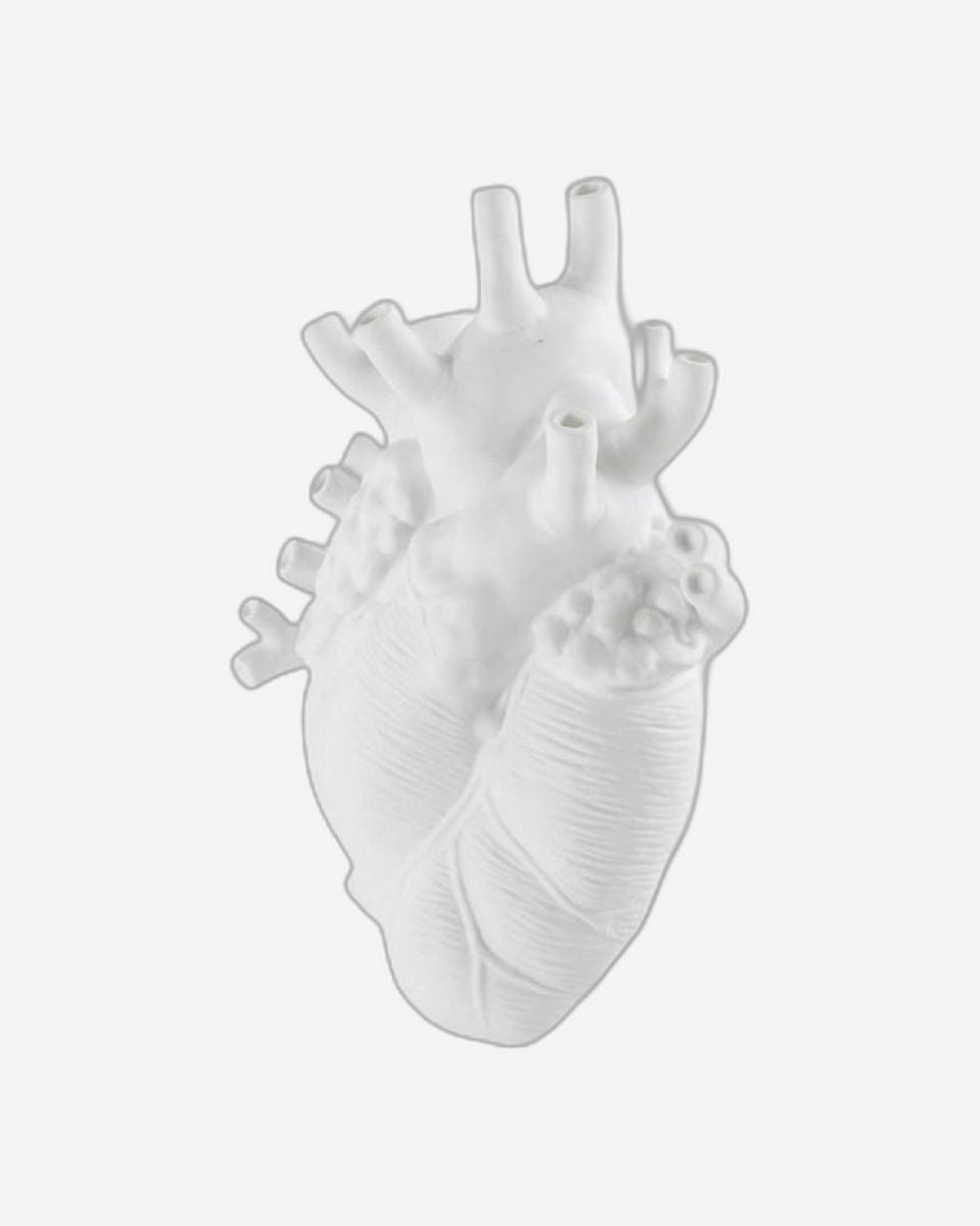 مزهرية سيليتي "الحب في الإزهار" بيضاء ضخمة