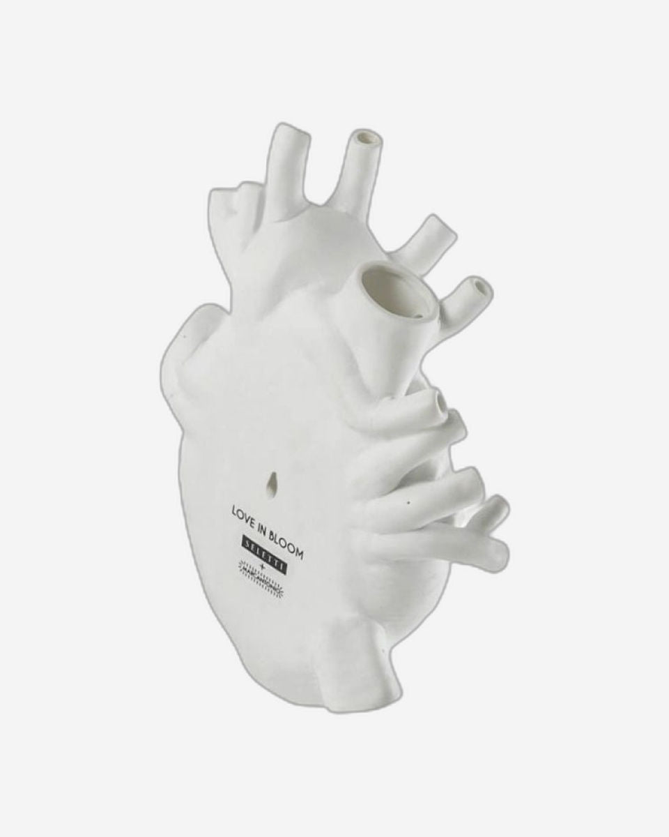 مزهرية سيليتي "الحب في الإزهار" بيضاء ضخمة