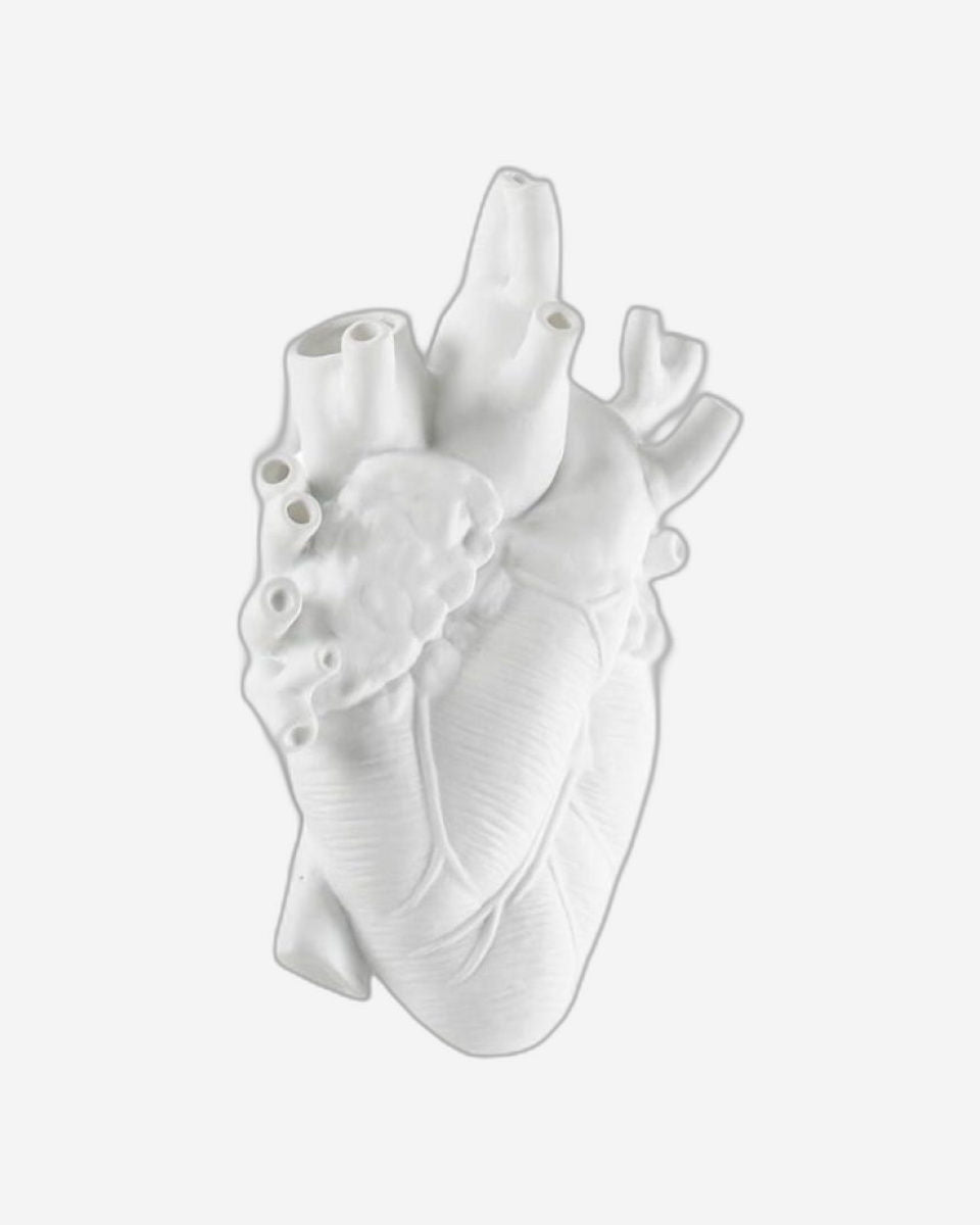 مزهرية سيليتي "الحب في الإزهار" بيضاء ضخمة