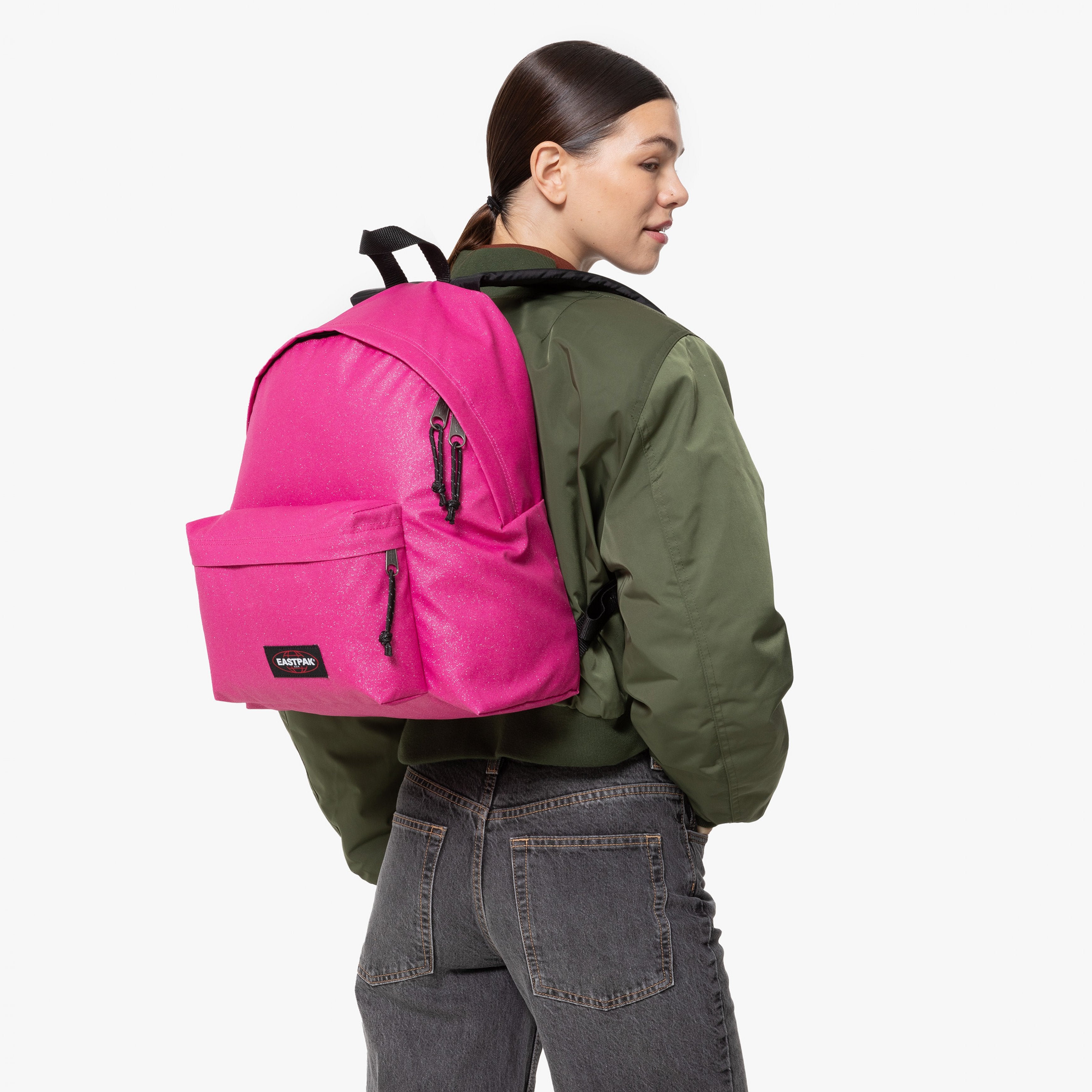 حقيبة إيست باك المبطنة باك آر الفوشيا اللامعة - EK0006202Q11