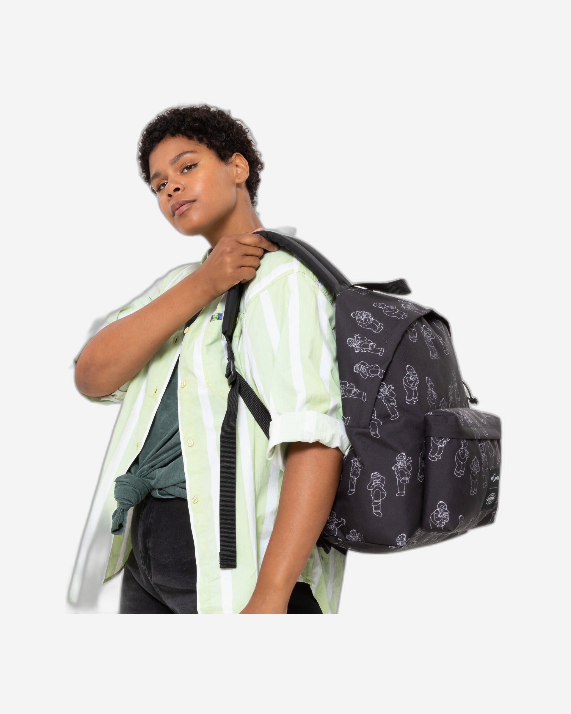 حقيبة ظهر إيست باك باديد باك آر ذا سيمبسونز سوداء متوسطة الحجم - EK0006207A1