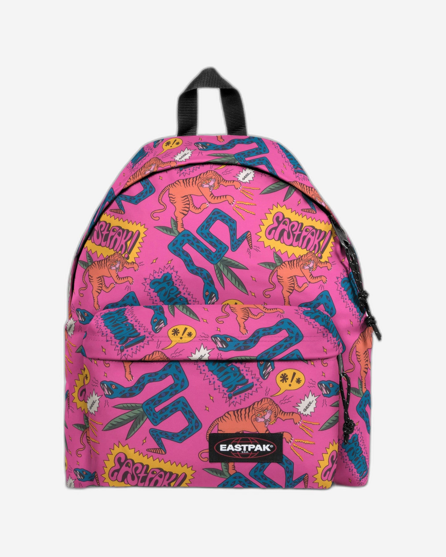حقيبة ظهر Eastpak Padded Pak'R Comic Pink متوسطة الحجم - EK000620U501