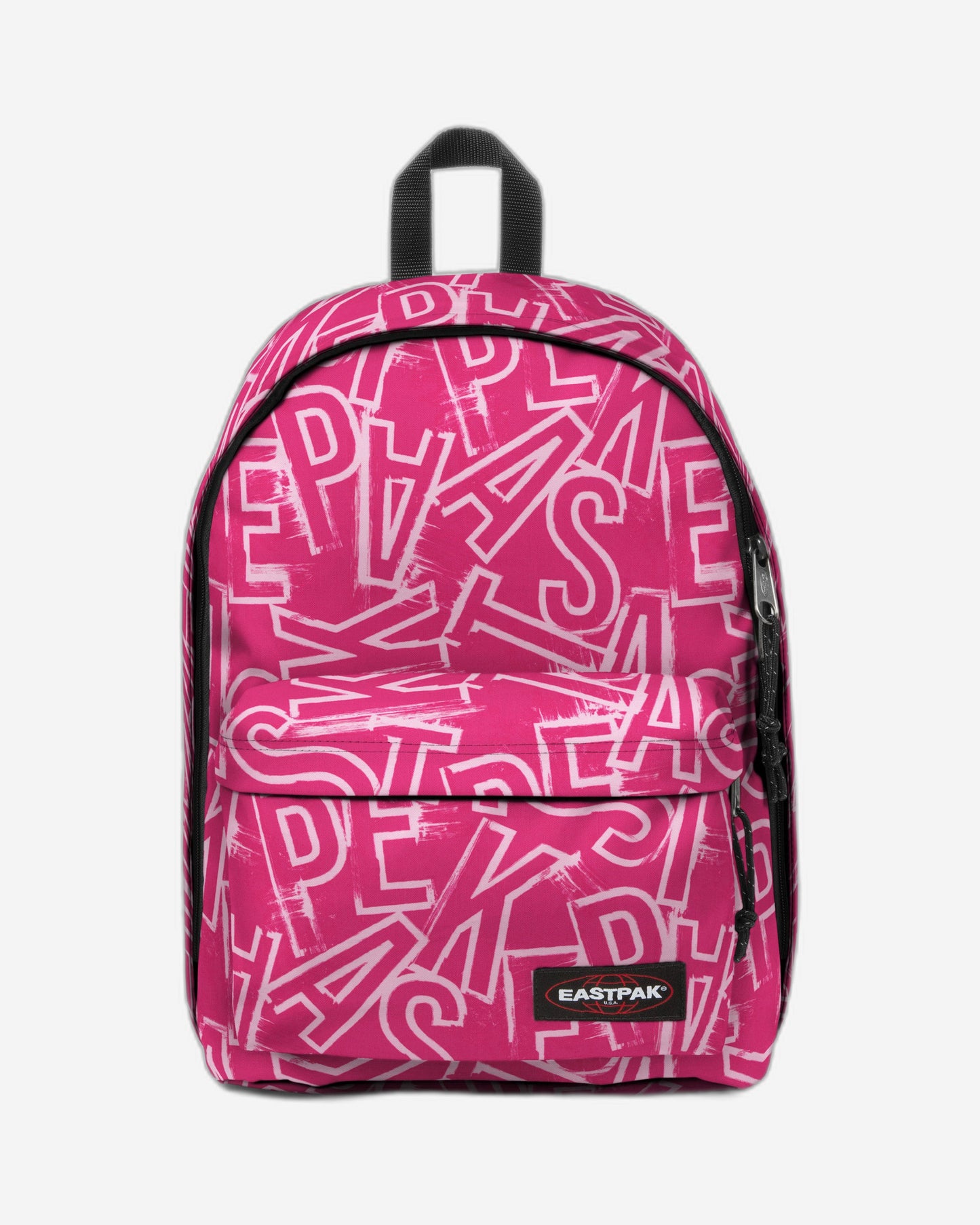 حقيبة ظهر Eastpak Out Of Office Ep Letterspink متوسطة الحجم مع حماية للكمبيوتر المحمول - EK0007672O21