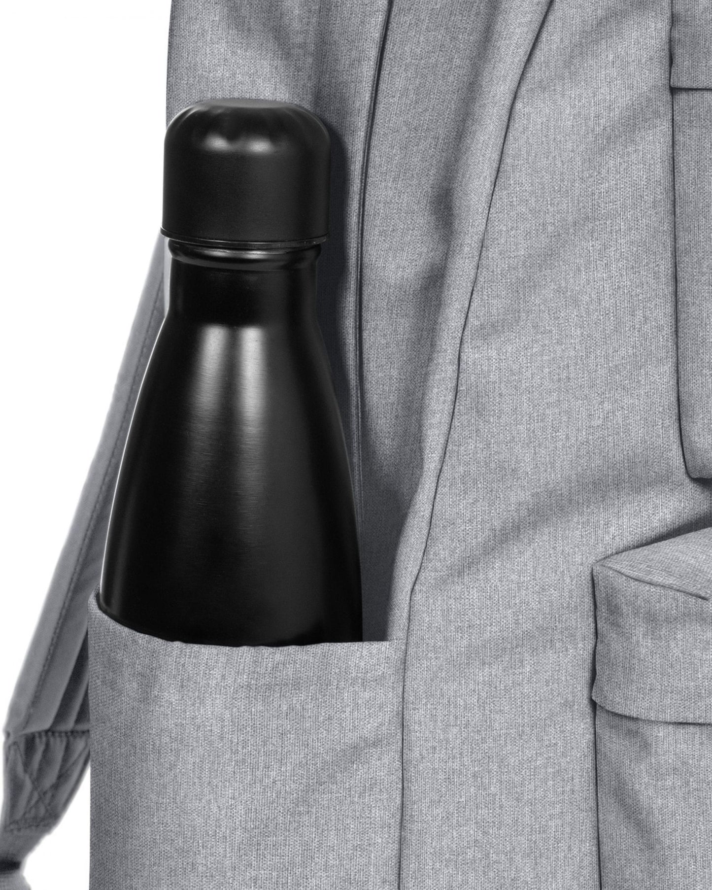 حقيبة ظهر كبيرة مبطنة مزدوجة من إيستباك، لون رمادي داكن