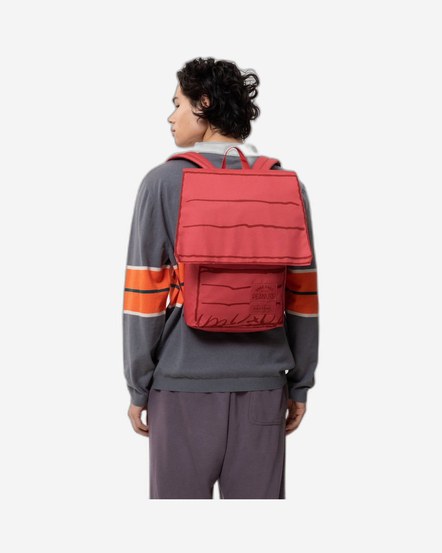 حقيبة ظهر إيستباك بتصميم منزل سنوبي ومنزل كلب الفول السوداني