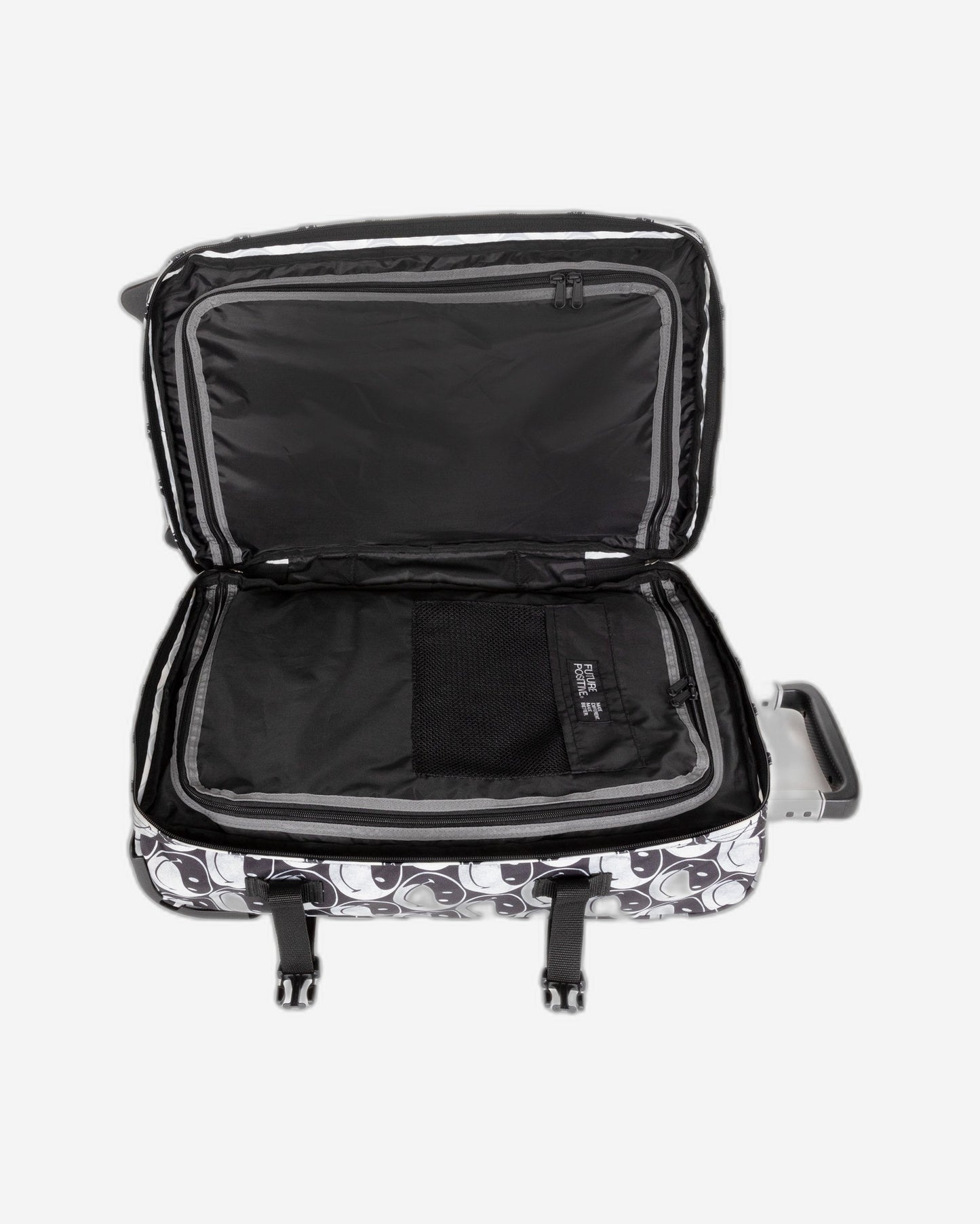 حقيبة سفر إيست باك ترانزيت إس سمايلي واي واي صغيرة ناعمة باللون الأسود - EK0A5BA75K21