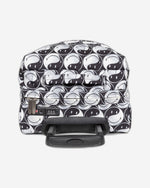 حقيبة سفر إيست باك ترانزيت إس سمايلي واي واي صغيرة ناعمة باللون الأسود - EK0A5BA75K21