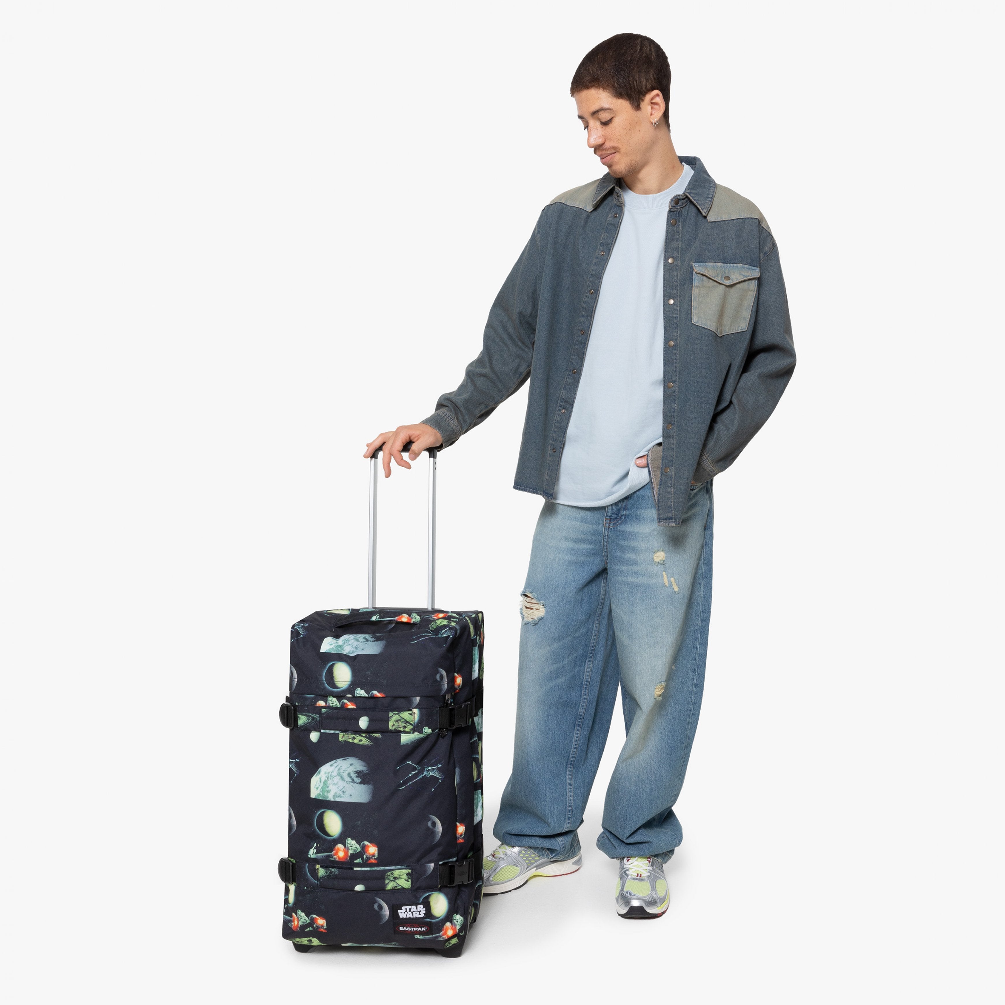 حقيبة إيستباك ترانزيت آر إم ستار وورز جالاكسي باللون الأسود - EK0A5BA81Q11