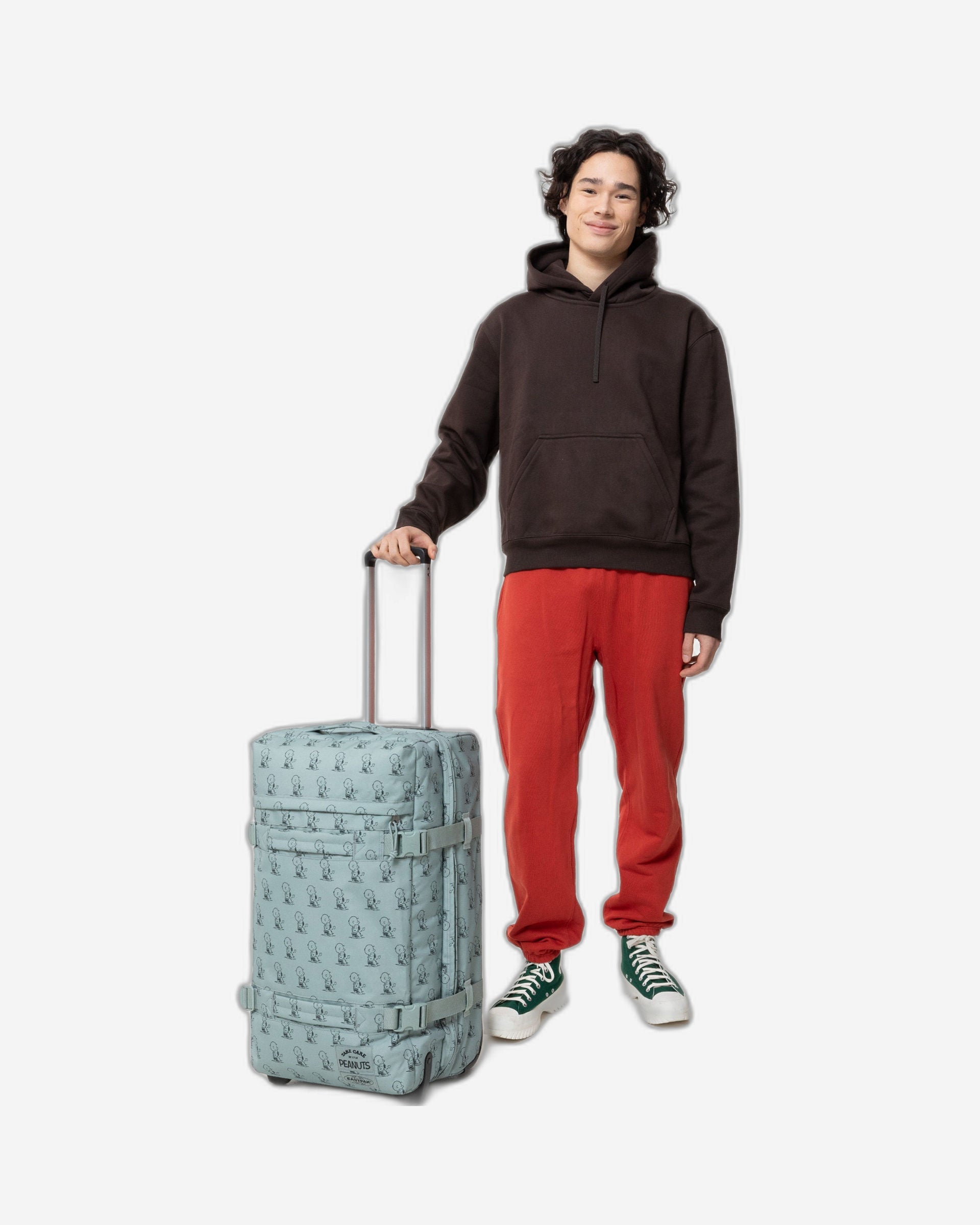 حقيبة سفر إيستباك ترانزيت آر إم متوسطة الحجم ناعمة بلون الفول السوداني والنعناع - EK0A5BA86O81