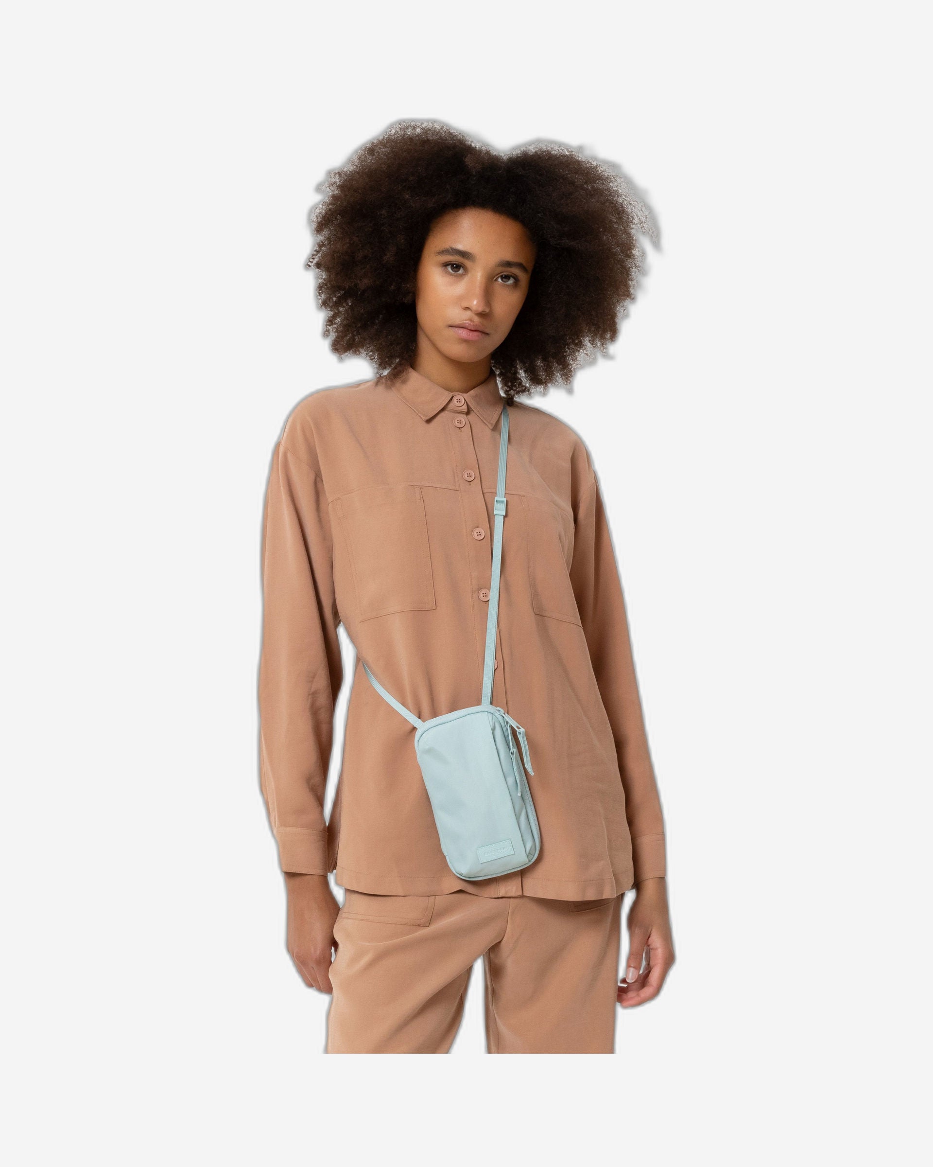 حقيبة إيست باك سي إن إن سي تي إف صغيرة فيروزية اللون - EK0A5BEC1K41