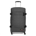 Eastpak Transit'R 4 L Black Denim Large four-wheeled luggage