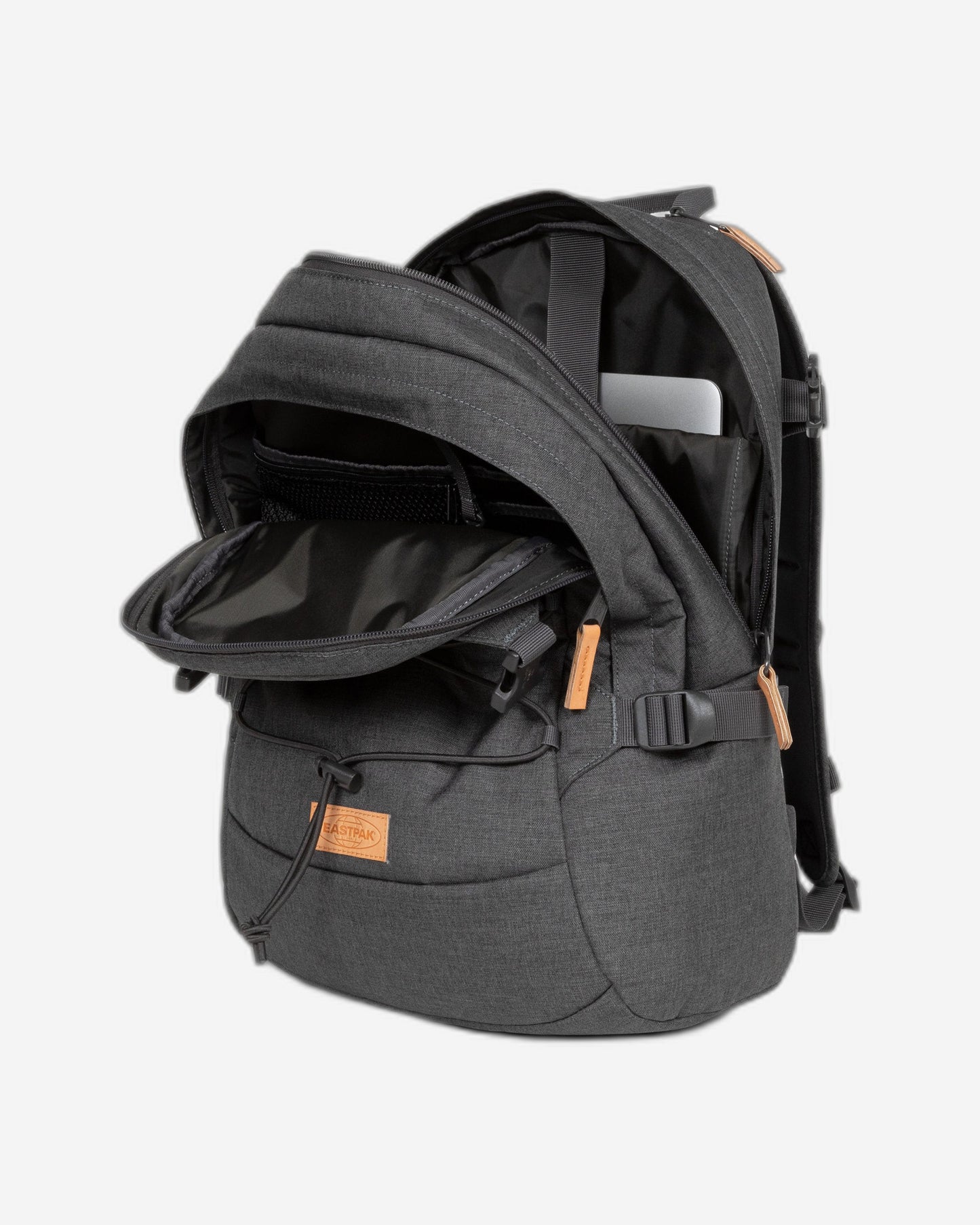 حقيبة ظهر للكمبيوتر المحمول متوسطة الحجم من Eastpak Gerys CS Black Denim2 - EK0A5BFZ0B41