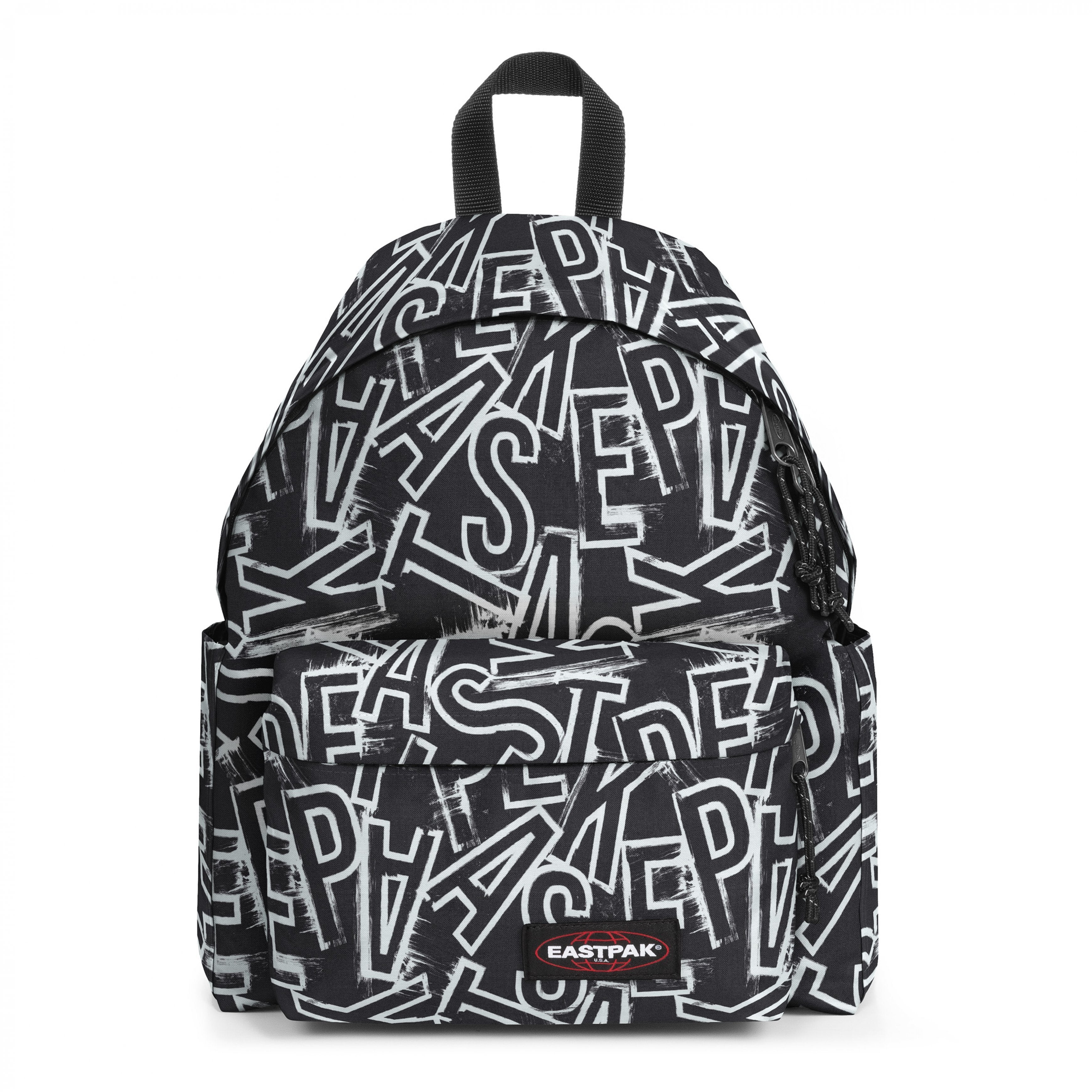 Eastpak Day Pak'R Ep Lettersblack Medium backpack with bottle holder and laptop sleeve