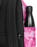 حقيبة ظهر Eastpak Day Pak'R Flowerblur وردية متوسطة الحجم مع حامل زجاجات وجيب للكمبيوتر المحمول - EK0A5BG42O31