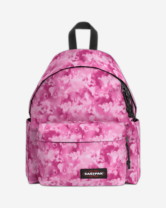 حقيبة ظهر Eastpak Day Pak'R Flowerblur وردية متوسطة الحجم مع حامل زجاجات وجيب للكمبيوتر المحمول - EK0A5BG42O31