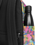 حقيبة ظهر Eastpak Day Pak'R Flowerblur Mix متوسطة الحجم مع حامل زجاجات وجيب للكمبيوتر المحمول - EK0A5BG42O51