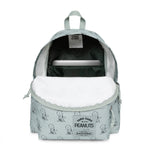 حقيبة ظهر Eastpak Day Pak'R Peanuts Mint متوسطة الحجم مع حامل زجاجات وجيب للكمبيوتر المحمول - EK0A5BG46O81