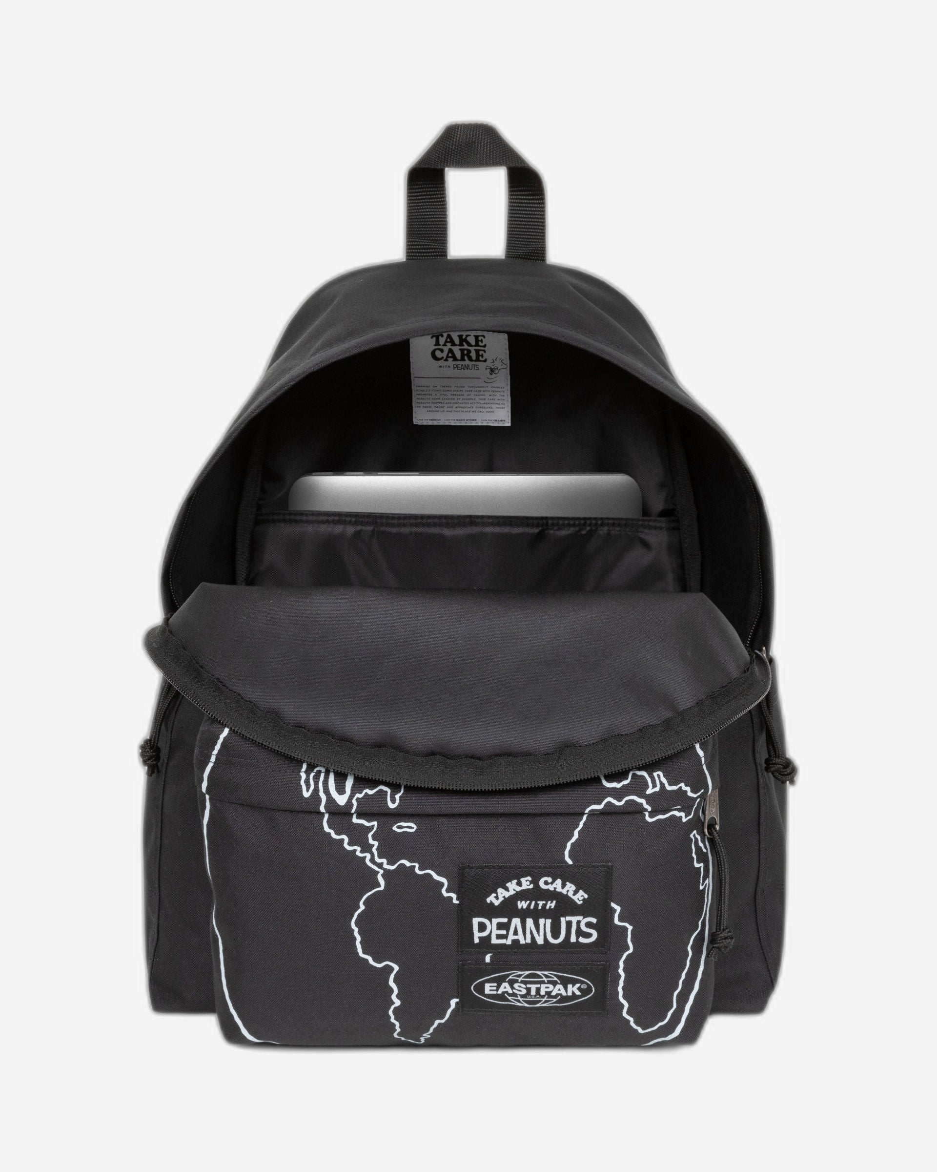 حقيبة ظهر Eastpak Day Pak'R Peanuts Placed متوسطة الحجم مع حامل زجاجات وجيب للكمبيوتر المحمول - EK0A5BG47O11