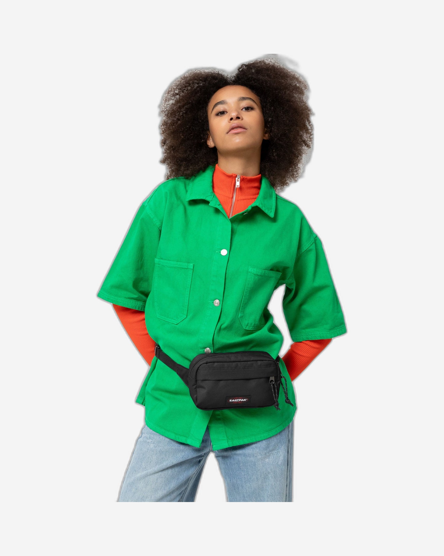 حقيبة خصر صغيرة سوداء من إيستباك باونسر