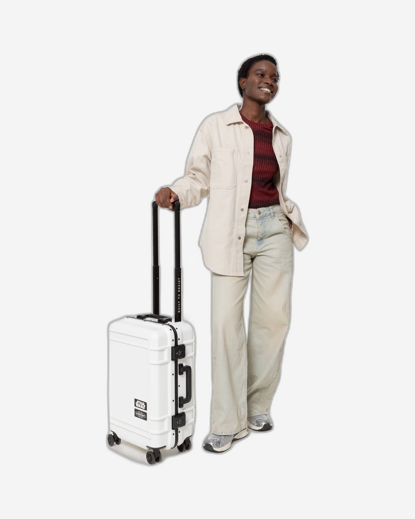 حقيبة سفر صلبة غير قابلة للتوسيع من إيستباك ريزيست ستار وورز ستورمتروبر، مقاس 56 سم