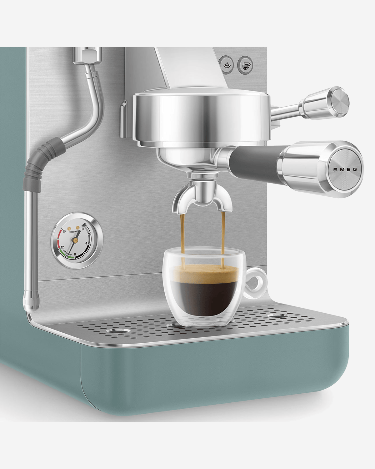 ماكينة إسبريسو ميني برو من سميج، أخضر زمردي – EMC02EGMUK