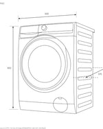 غسالة ملابس إلكترولوكس ألتيميت كير 500 ذات التحميل الأمامي سعة 8 كجم