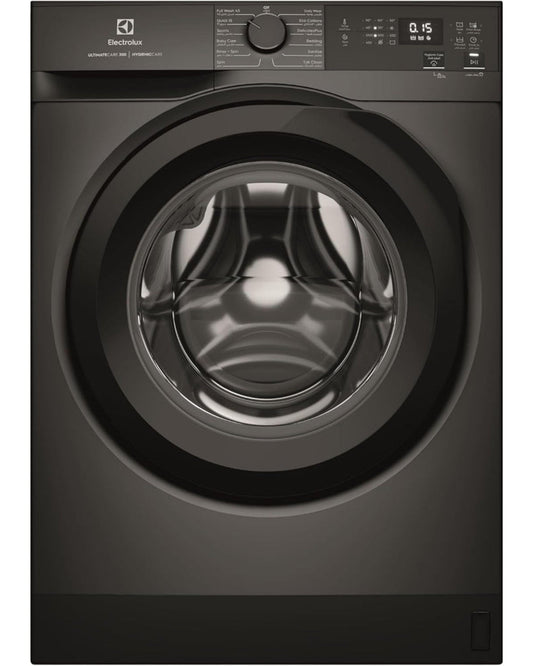 غسالة ملابس إلكترولوكس إيكو إنفيرتر ذات التحميل الأمامي، سعة 8 كجم، محرك عالي الكفاءة، 1200 دورة في الدقيقة، حاصلة على تقييم 5 نجوم، تتضمن 12 برنامجًا، ULTIMATECARE300، EWF8024D3SC