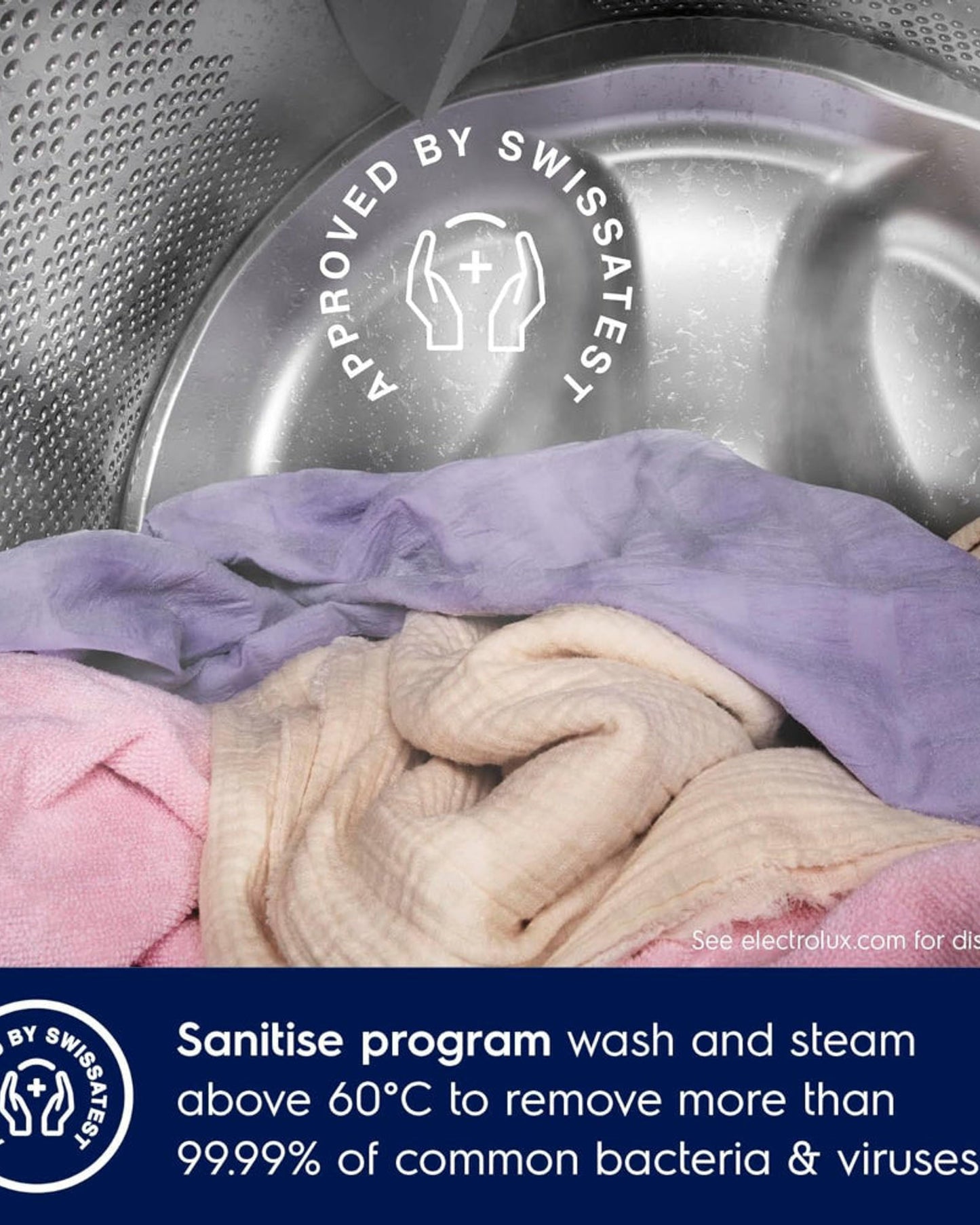 غسالة ومجفف ملابس إلكترولوكس 8/5 كجم مع 12 برنامجًا و1200 دورة في الدقيقة، غسالة ومجفف تحميل أمامي Eco-Inverter، EWW8024P3SC