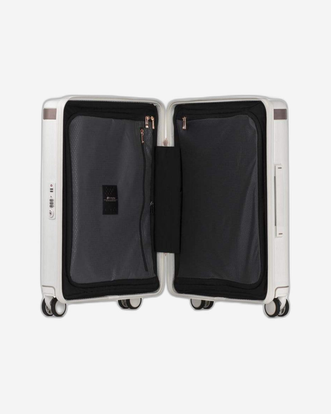 عربة أمتعة إيكولاك شوجون كلاسيك مقاس ٢٠ بوصة بأربع عجلات مزدوجة، لون أبيض عاجي - CTA148 أبيض عاجي ٢٠