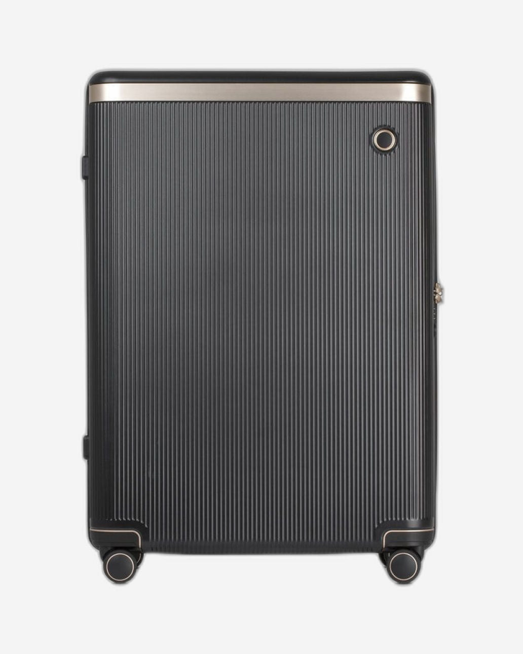 عربة أمتعة إيكولاك ديناستي، مقاس 28 بوصة، مزودة بأربع عجلات مزدوجة، لون أسود-ذهبي - PC142 28 BLK/GLD