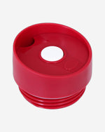 كوب نيسان سعة 380 مل مع غطاء مطاطي من السيليكون للمقبض، أحمر - كوب متين وأنيق للمشروبات الساخنة والباردة