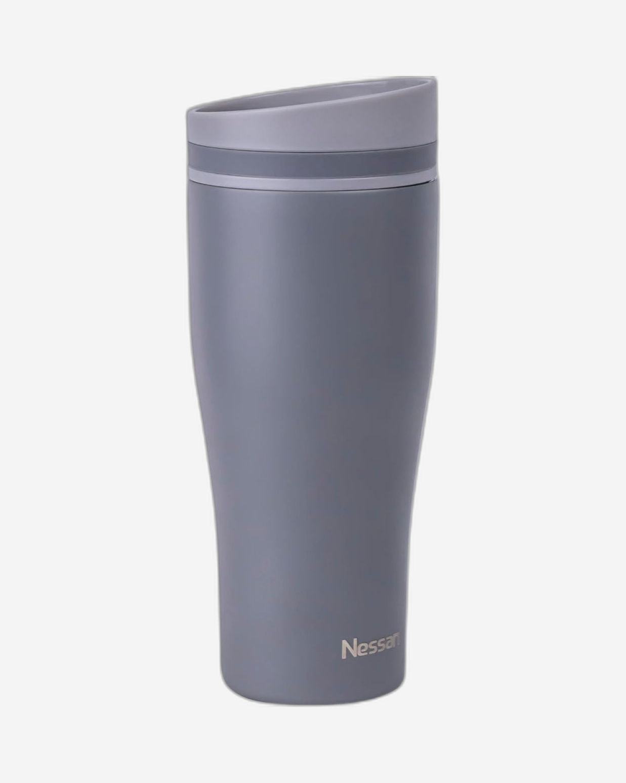 كوب نيسان المعزول المصنوع من الفولاذ المقاوم للصدأ، سعة 360 مل - كوب حراري محمول مثالي للمشروبات الساخنة والباردة في أي مكان: المنزل، وصالة الألعاب الرياضية، والأنشطة الخارجية، والمكتب، والمدرسة - رمادي