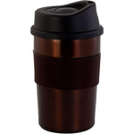 كوب نيسان مزدوج الجدار عالي التفريغ، سعة ٣٦٠ مل، مع غلاف مطاطي من السيليكون | كوب معزول من الفولاذ المقاوم للصدأ للمشروبات الساخنة والباردة