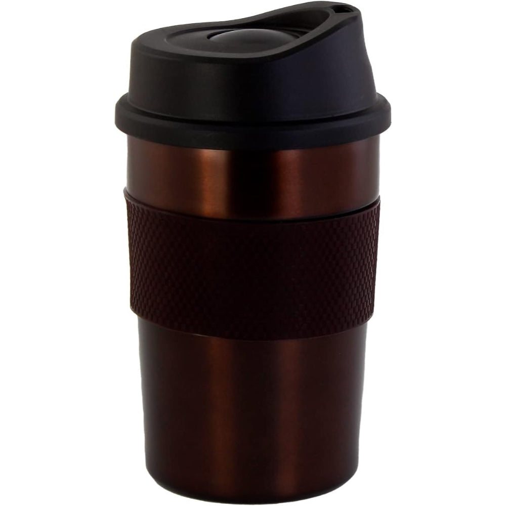 كوب نيسان مزدوج الجدار عالي التفريغ، سعة ٣٦٠ مل، مع غلاف مطاطي من السيليكون | كوب معزول من الفولاذ المقاوم للصدأ للمشروبات الساخنة والباردة