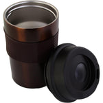 كوب نيسان مزدوج الجدار عالي التفريغ، سعة ٣٦٠ مل، مع غلاف مطاطي من السيليكون | كوب معزول من الفولاذ المقاوم للصدأ للمشروبات الساخنة والباردة