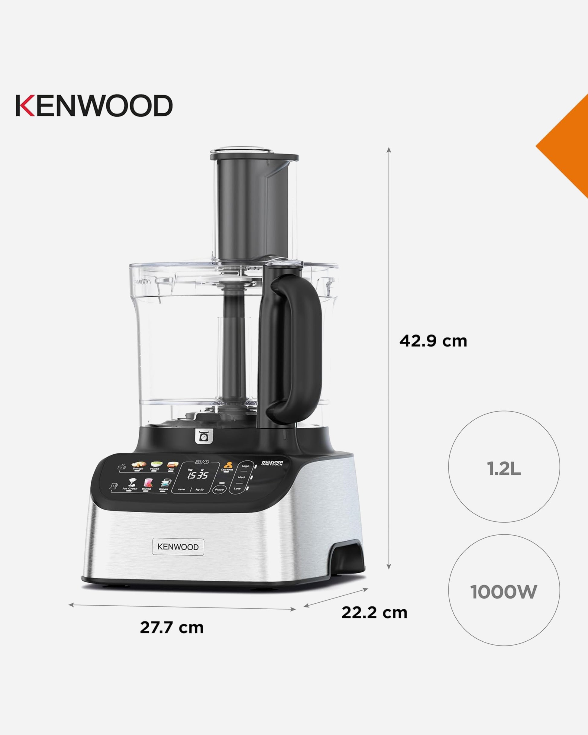 KENWOOD FOOD PROCESSOR 3 IN 1 FDM73.980SS