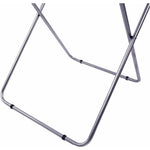 مجفف ملابس فيرا من كويزين آرت، ١٨ شهرًا - رف تجفيف قابل للطي بإطار فضي | ١٨٠ سم × ٥٠ سم × ١٠٨٫٥ سم، مطلي بالفضة، بلمسة نهائية معدنية