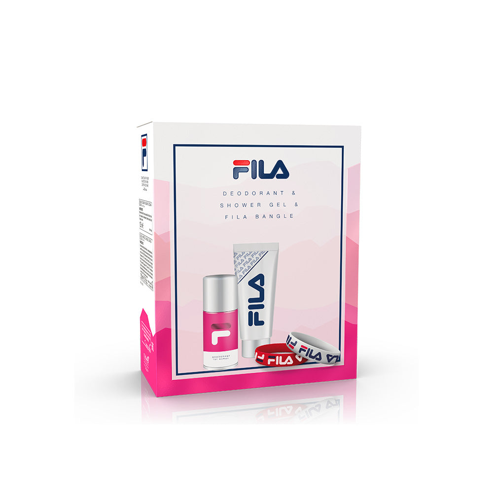 Fila Perfumery Deodorant +Shower Gel 200ml (Coffret Standard Tube) + Bangle for Women