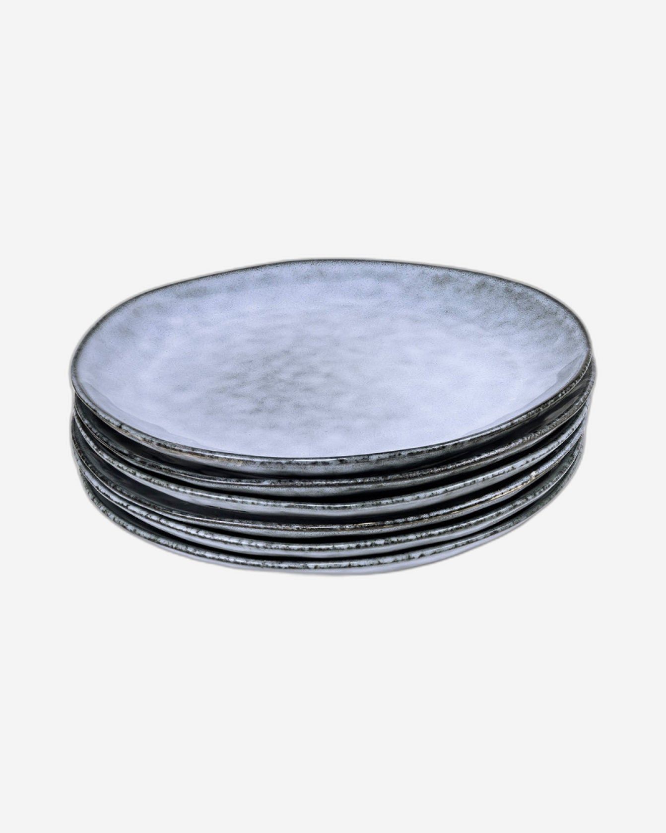 طبق عشاء ألورا من الخزف الحجري من كويزين آرت - ٢٨ سم، أزرق (مجموعة من قطعة واحدة)