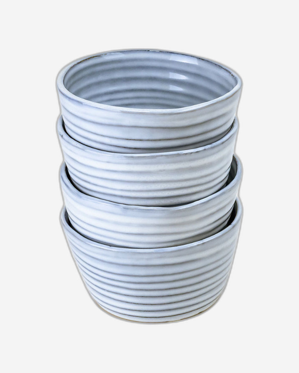 وعاء تيا ستونوير فاخر من كويزين آرت - ١٢ سم، أزرق (مجموعة من قطعة واحدة)