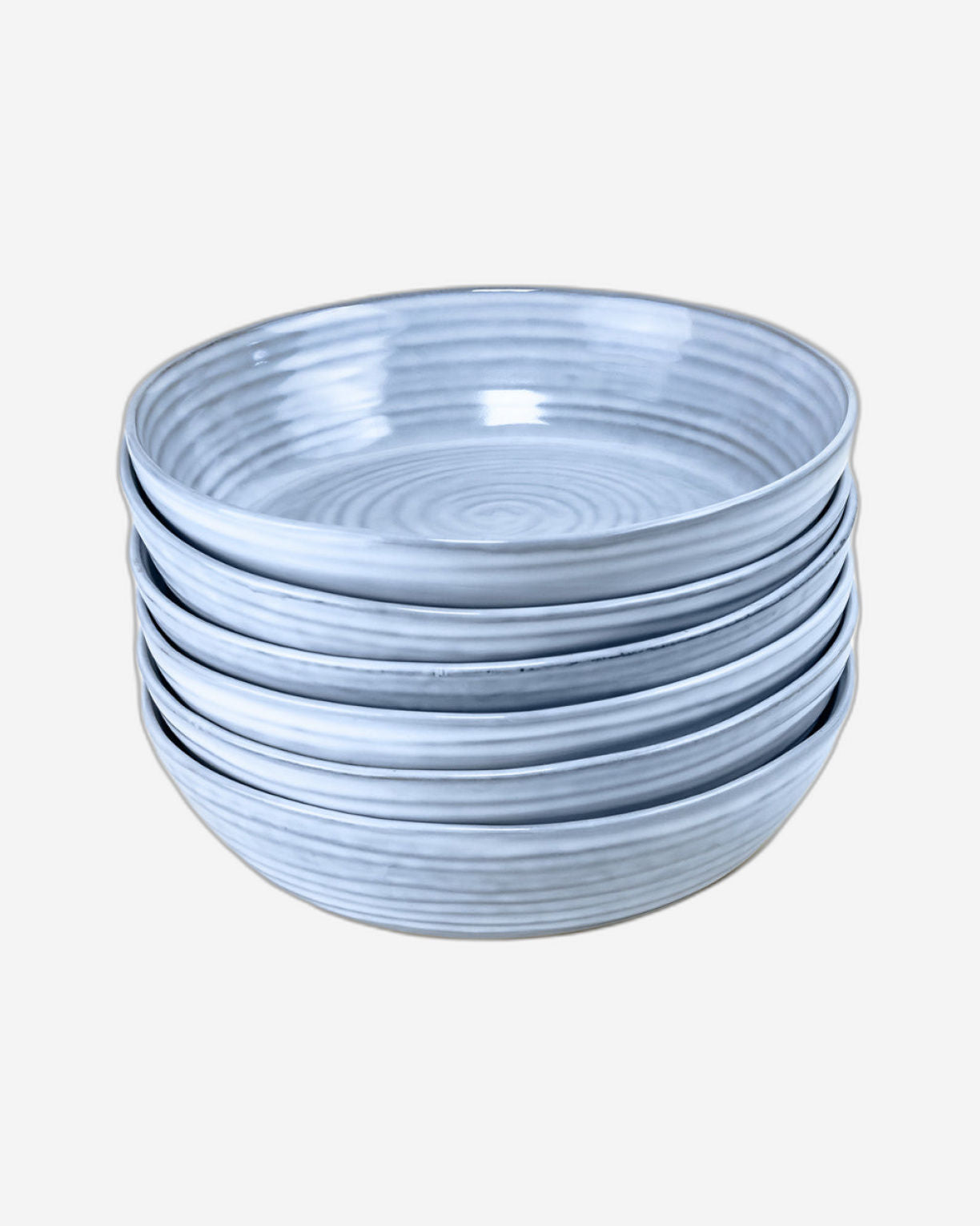 طبق حساء تيا من الخزف الحجري من كويزين آرت - ٢٣ سم، أزرق (مجموعة من قطعة واحدة)